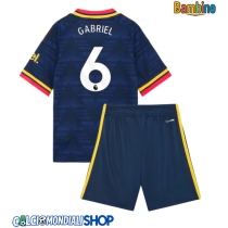 Maglie da calcio Arsenal Gabriel Magalhaes #6 Seconda Maglia Bambino 2026-27 Manica Corta + Pantaloni corti)